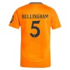 Camisola Real Madrid Bellingham 5 Homen Equipamento 2ª 24/25